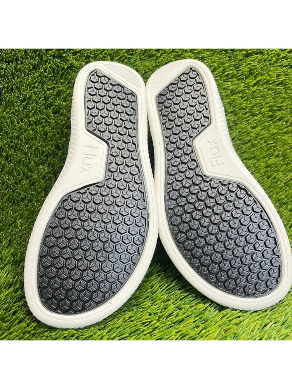 Flux Footwear Adapt Leather Trainer White Womens Size 9 Athletic Shoes Sneakers